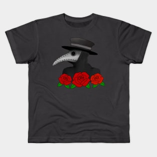 Plague Doctor Rose Art Kids T-Shirt